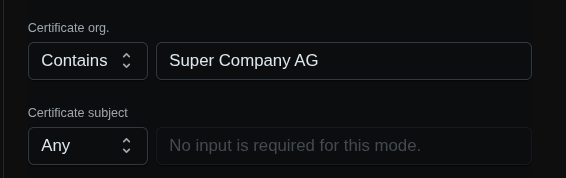 Certificate alert setup