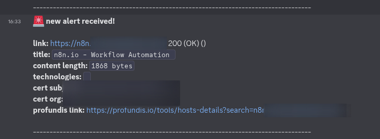 discord alert