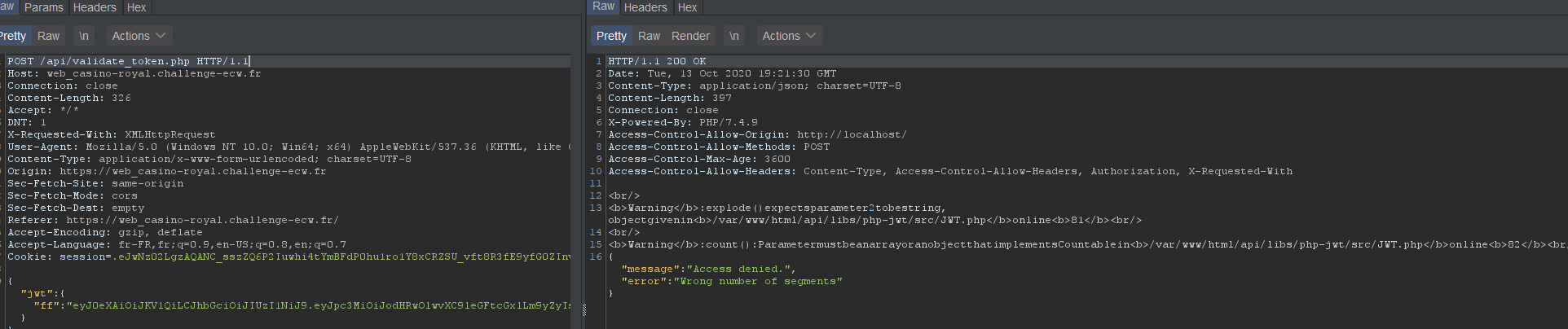 Error with JWT lib path