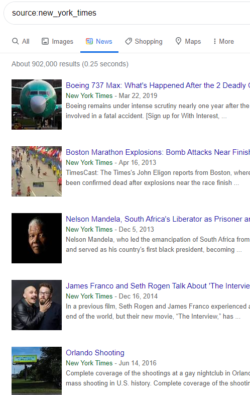 source search
